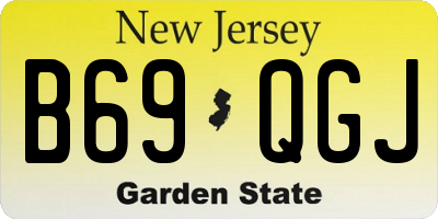 NJ license plate B69QGJ
