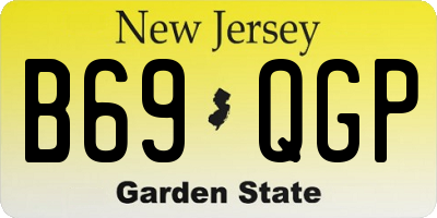 NJ license plate B69QGP