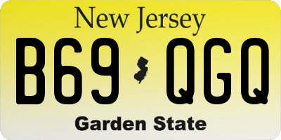 NJ license plate B69QGQ