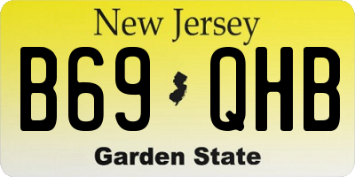 NJ license plate B69QHB