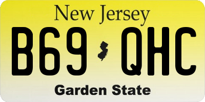 NJ license plate B69QHC