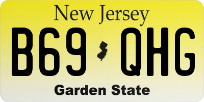 NJ license plate B69QHG