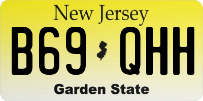 NJ license plate B69QHH