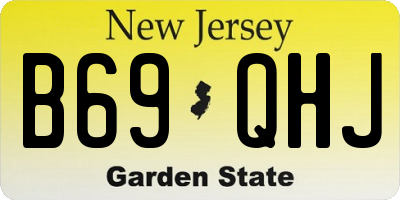 NJ license plate B69QHJ
