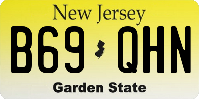NJ license plate B69QHN