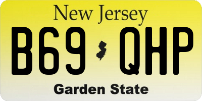 NJ license plate B69QHP