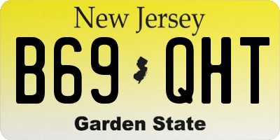 NJ license plate B69QHT