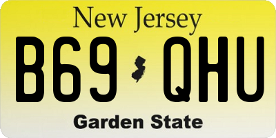 NJ license plate B69QHU