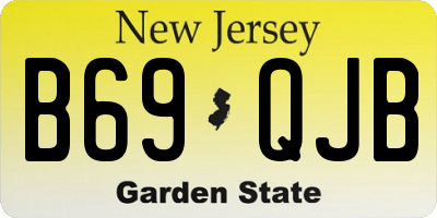 NJ license plate B69QJB