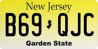 NJ license plate B69QJC