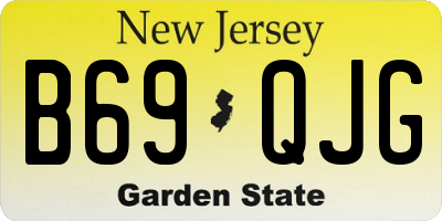 NJ license plate B69QJG