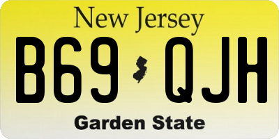 NJ license plate B69QJH