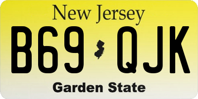 NJ license plate B69QJK
