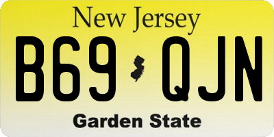 NJ license plate B69QJN