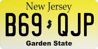 NJ license plate B69QJP