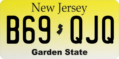 NJ license plate B69QJQ