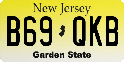 NJ license plate B69QKB