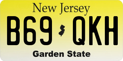 NJ license plate B69QKH