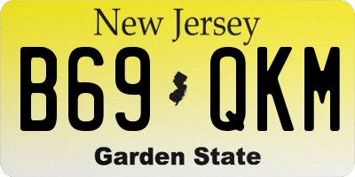 NJ license plate B69QKM