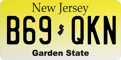 NJ license plate B69QKN