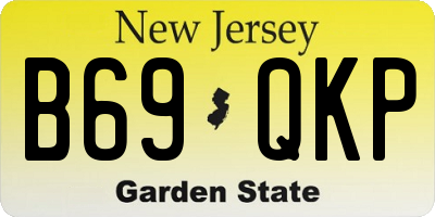 NJ license plate B69QKP