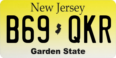 NJ license plate B69QKR