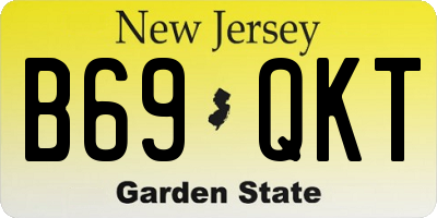 NJ license plate B69QKT