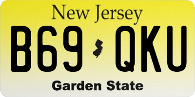 NJ license plate B69QKU