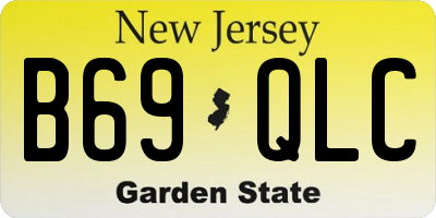 NJ license plate B69QLC