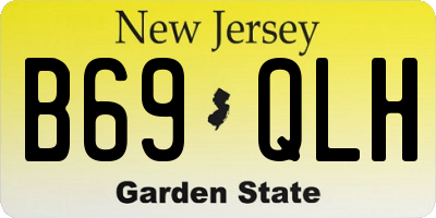 NJ license plate B69QLH