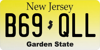 NJ license plate B69QLL