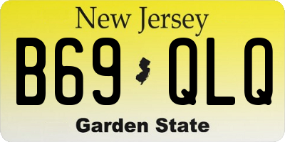 NJ license plate B69QLQ