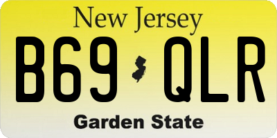 NJ license plate B69QLR