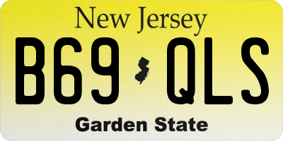 NJ license plate B69QLS