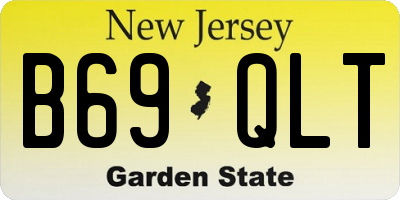 NJ license plate B69QLT