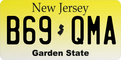 NJ license plate B69QMA