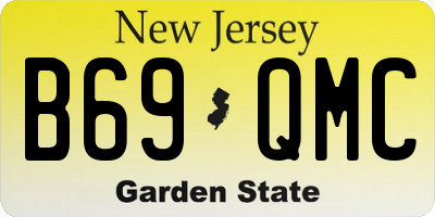 NJ license plate B69QMC
