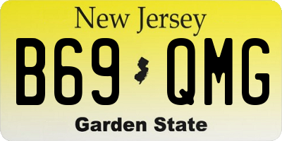 NJ license plate B69QMG