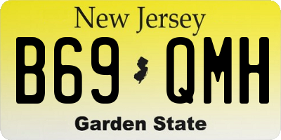 NJ license plate B69QMH