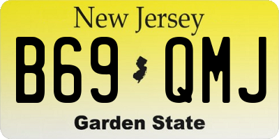 NJ license plate B69QMJ