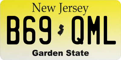 NJ license plate B69QML