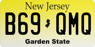 NJ license plate B69QMQ