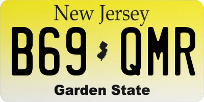 NJ license plate B69QMR