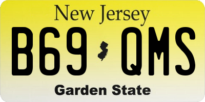 NJ license plate B69QMS