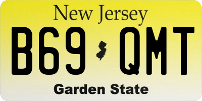 NJ license plate B69QMT