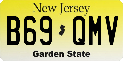 NJ license plate B69QMV