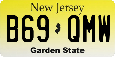 NJ license plate B69QMW