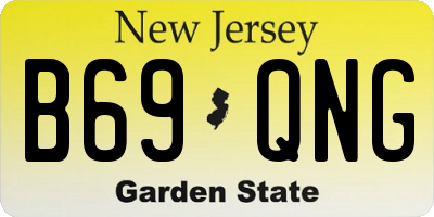 NJ license plate B69QNG