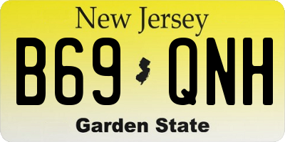 NJ license plate B69QNH