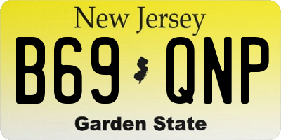 NJ license plate B69QNP